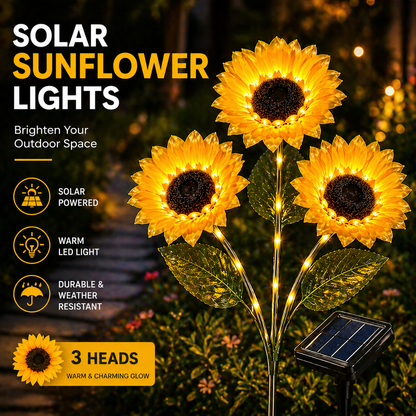 GlowBloom™ Solar Sunflower Lights