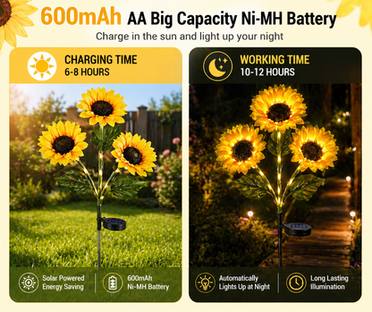 GlowBloom™ Solar Sunflower Lights