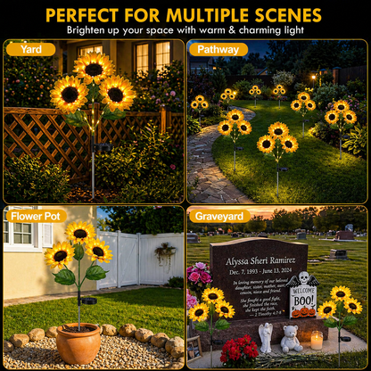 GlowBloom™ Solar Sunflower Lights